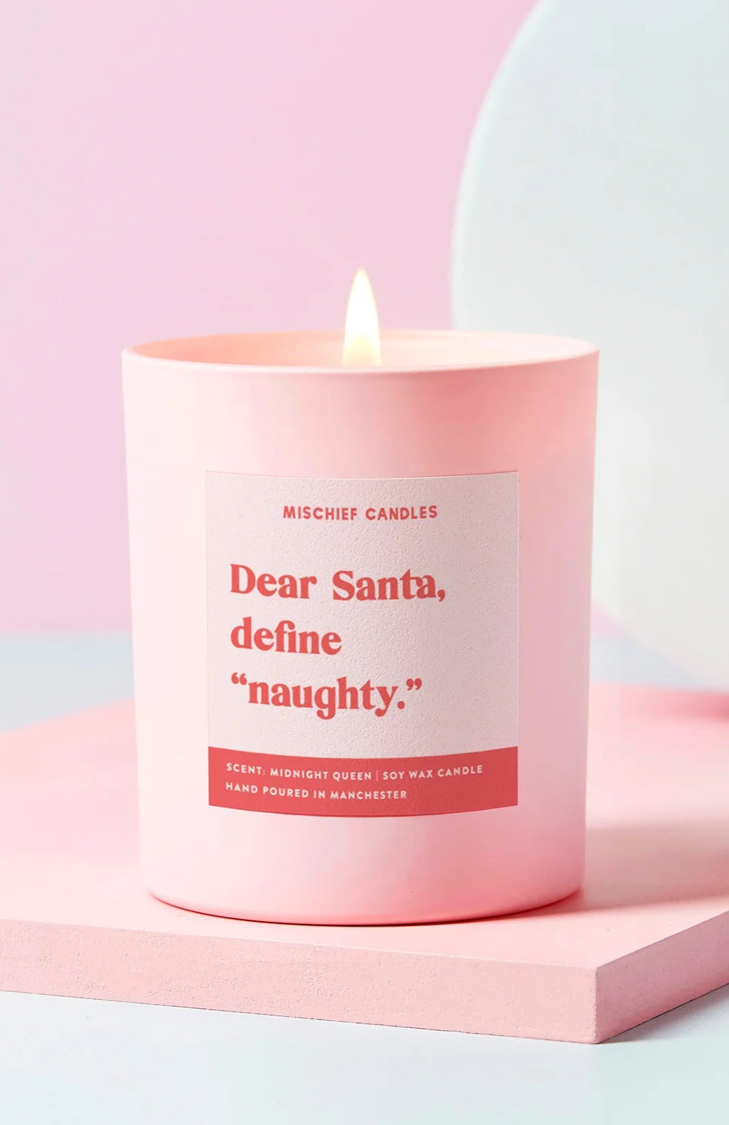 Dear Santa Define Naughty Candle