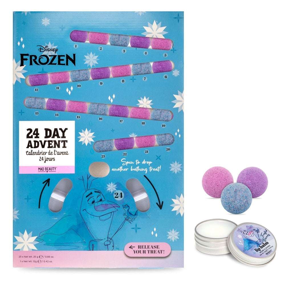 Disney Frozen Bath Fizzer Advent Calendar Advent Calendar by Mad Beauty as seen on celebrities