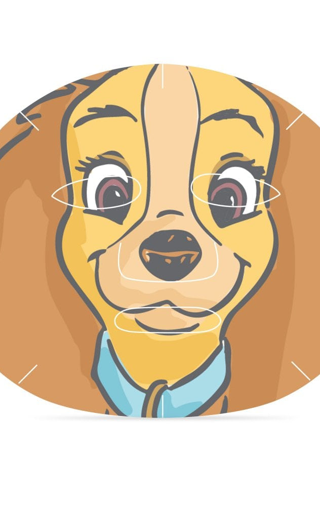 Disney Lady & The Tramp Cosmetic Sheet Mask Duo Face Mask by Mad Beauty as seen on celebrities