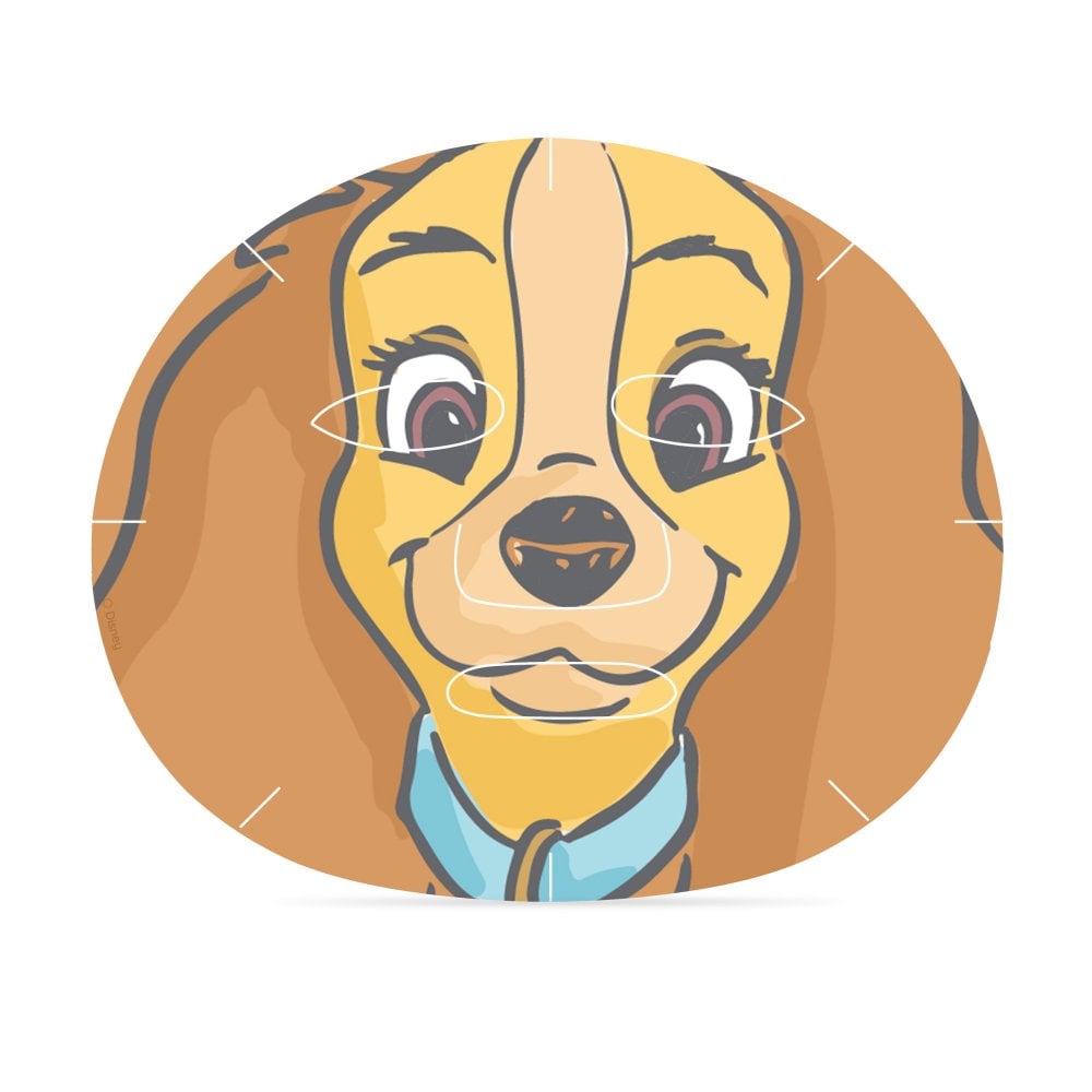 Disney Lady & The Tramp Cosmetic Sheet Mask Duo Face Mask by Mad Beauty as seen on celebrities