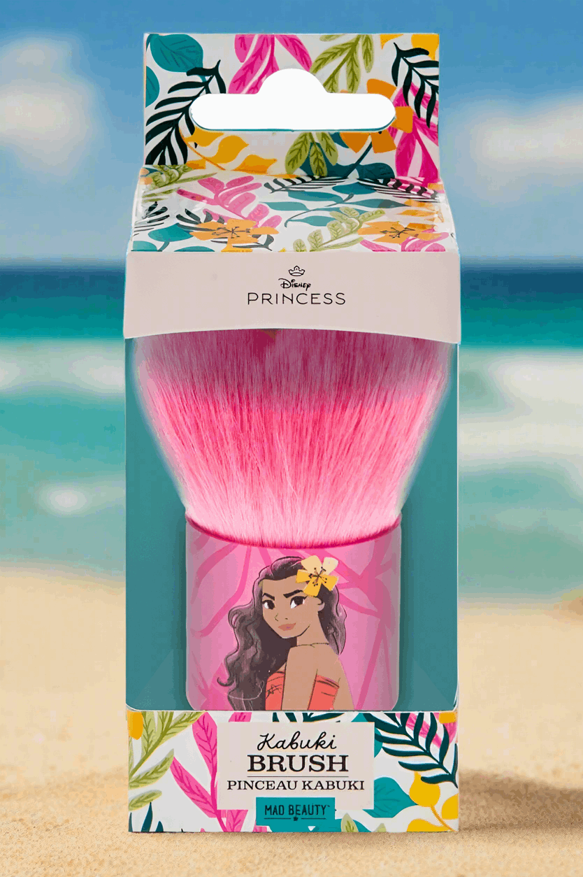 Disney Moana Kabuki Brush Makeup Brushes by Mad Beauty as seen on celebrities