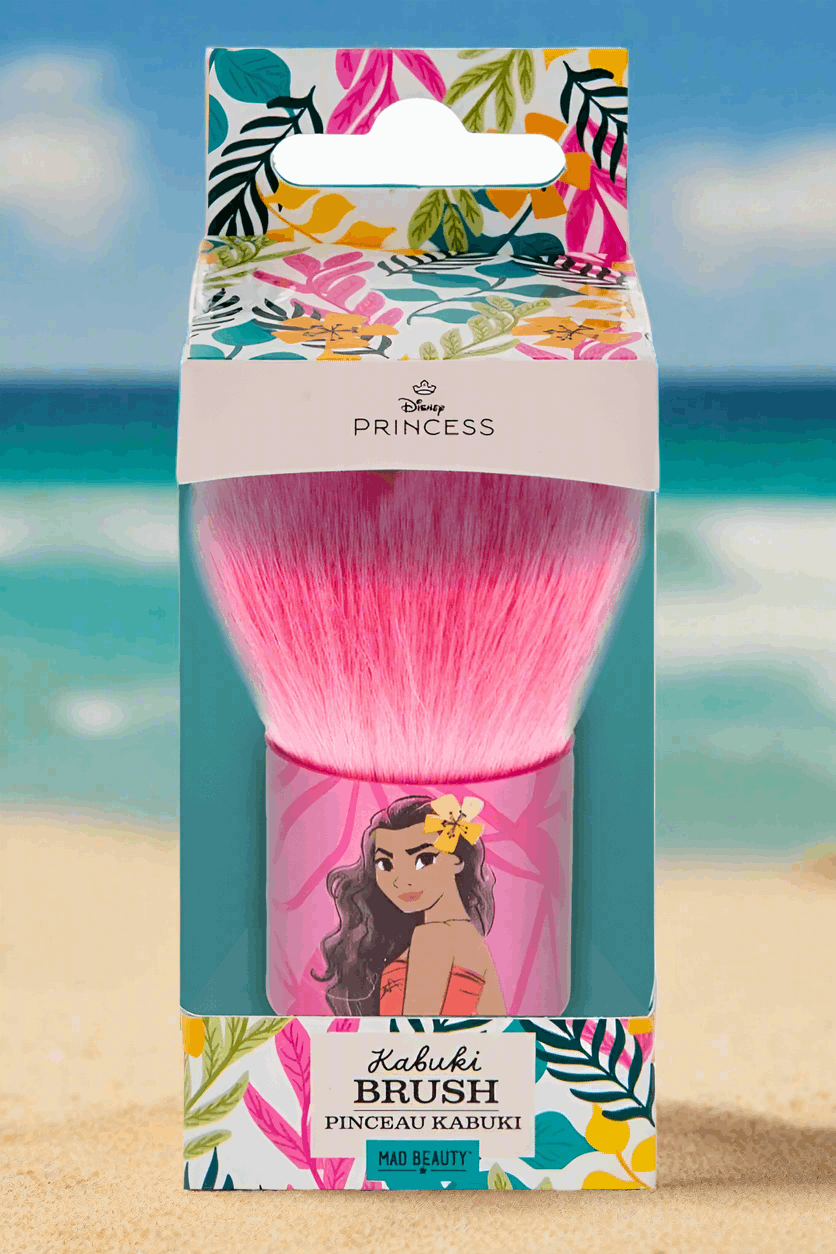 Disney Moana Kabuki Brush Makeup Brushes by Mad Beauty as seen on celebrities