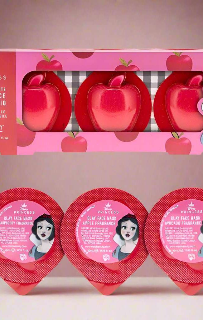 Disney Snow White Clay Mask Trio Hand Sanitizer by Mad Beauty as seen on celebrities