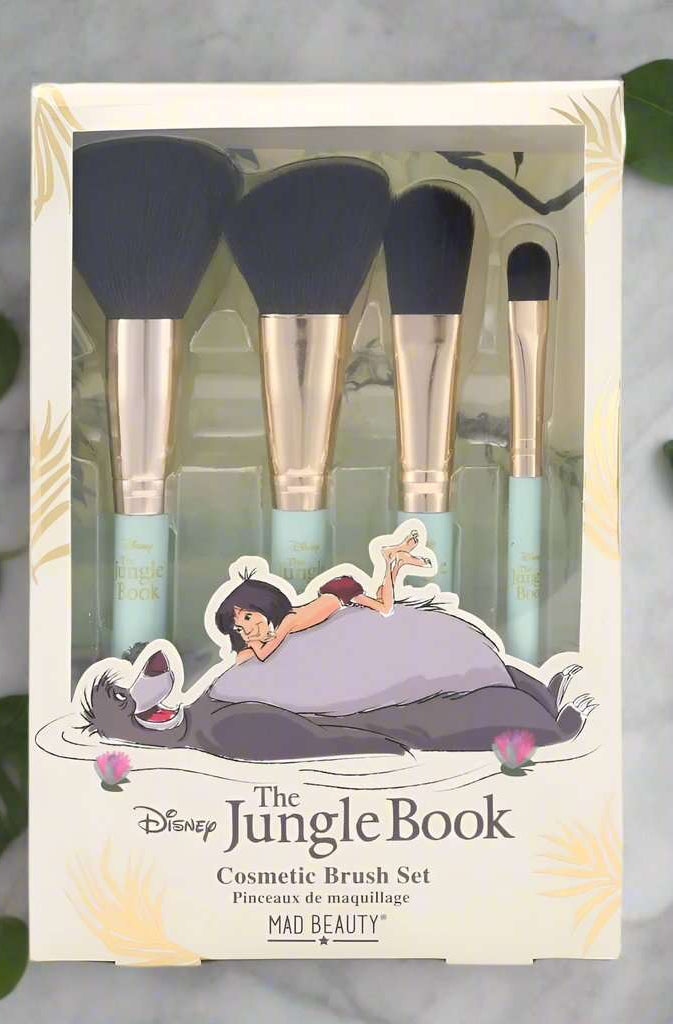 Disney The Jungle Book Cosmetic Brush Set Makeup Brushes by Mad Beauty as seen on celebrities
