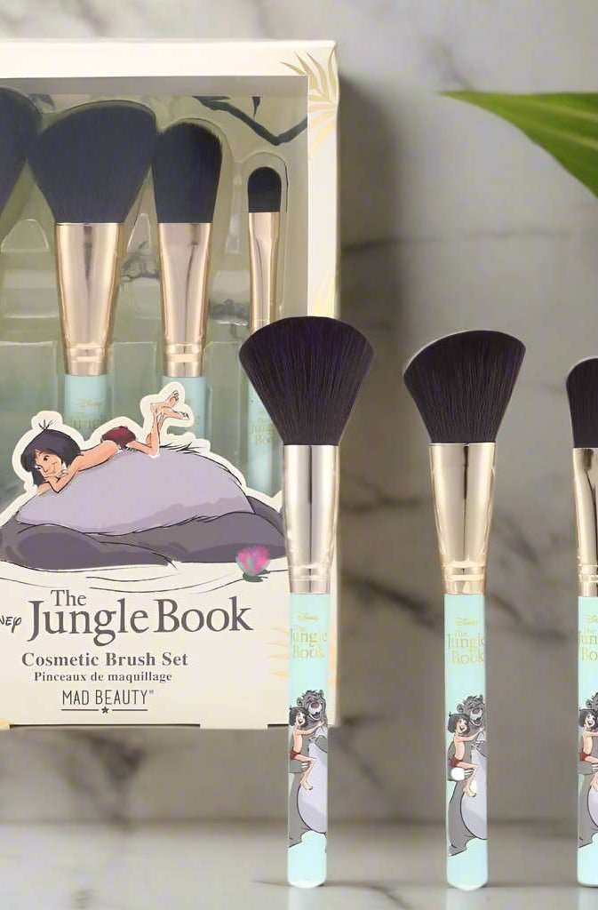 Disney The Jungle Book Cosmetic Brush Set Makeup Brushes by Mad Beauty as seen on celebrities