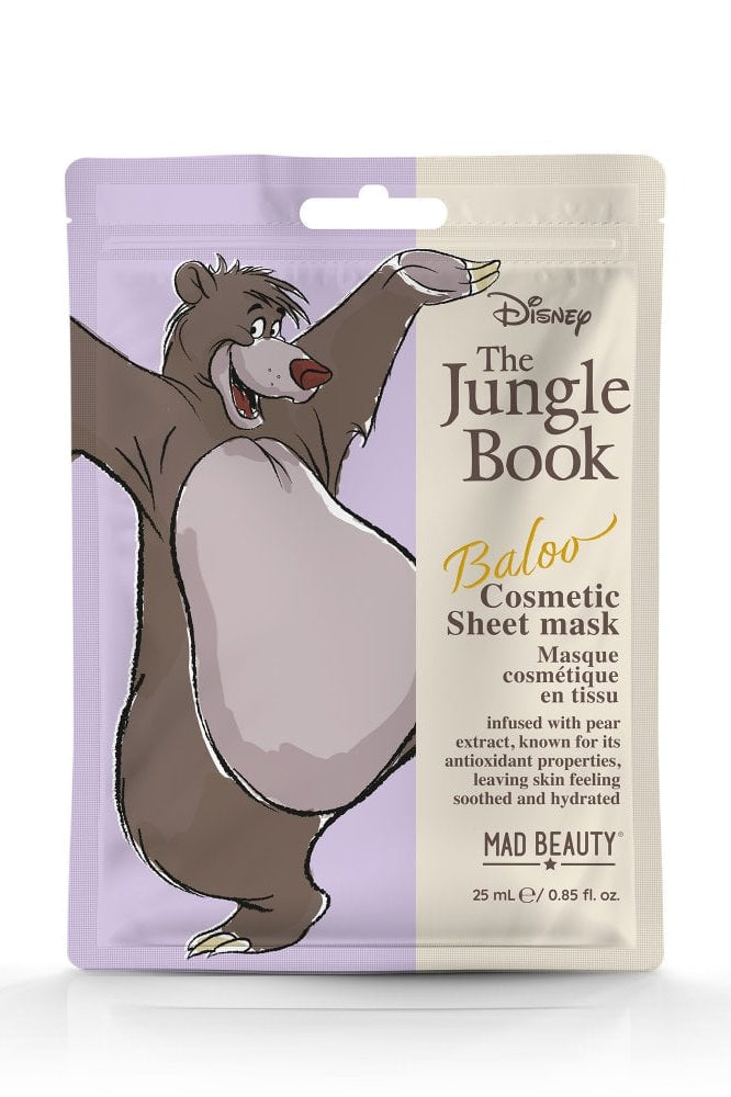 Disney The Jungle Book Cosmetic Sheet Mask Collection Face Mask by Mad Beauty as seen on celebrities