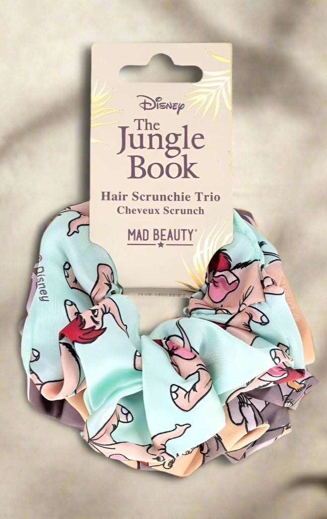 Disney The Jungle Book Hair Scrunchie Trio Hair Elastic by Mad Beauty as seen on celebrities