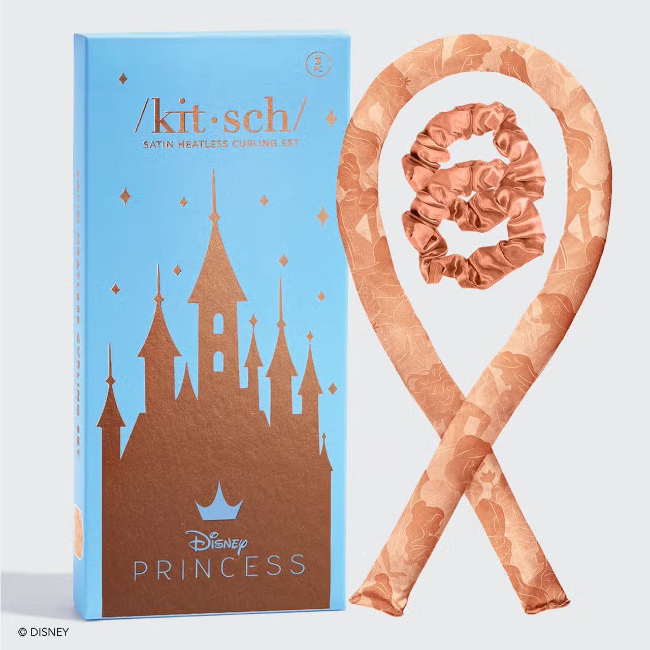 Disney X Kitsch Satin Heatless Hair Curling Set Hair by Kitsch as seen on celebrities