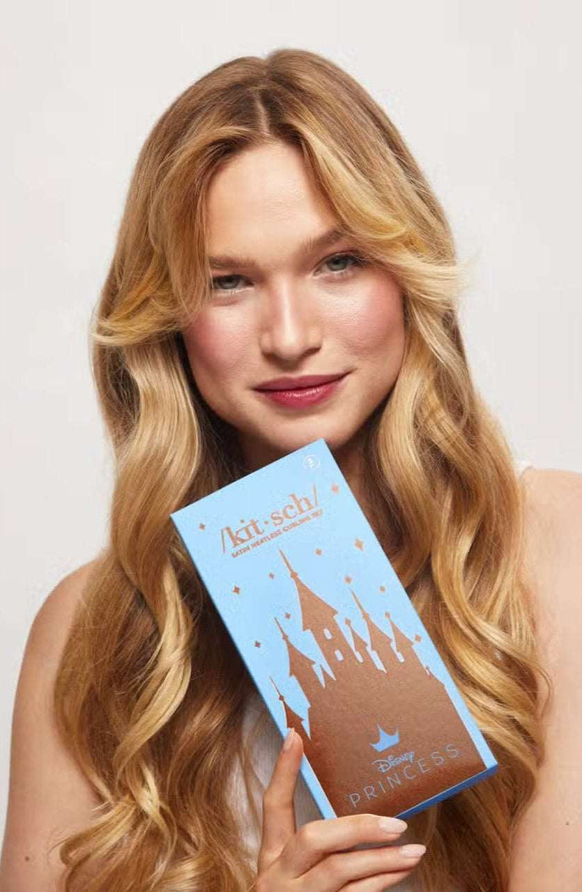 Disney X Kitsch Satin Heatless Hair Curling Set Hair by Kitsch as seen on celebrities