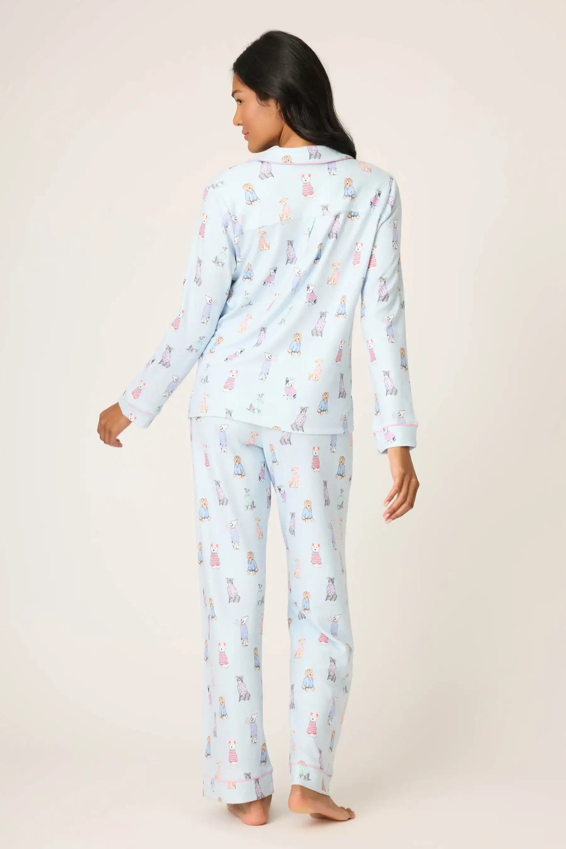 PJ Salvage Doggone Cold Dog Print Pointelle PJ Set