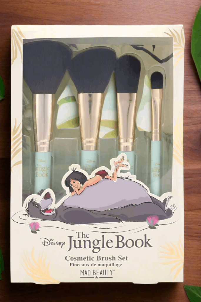 Disney The Jungle Book Cosmetic Brush Set Makeup Brushes by Mad Beauty as seen on celebrities
