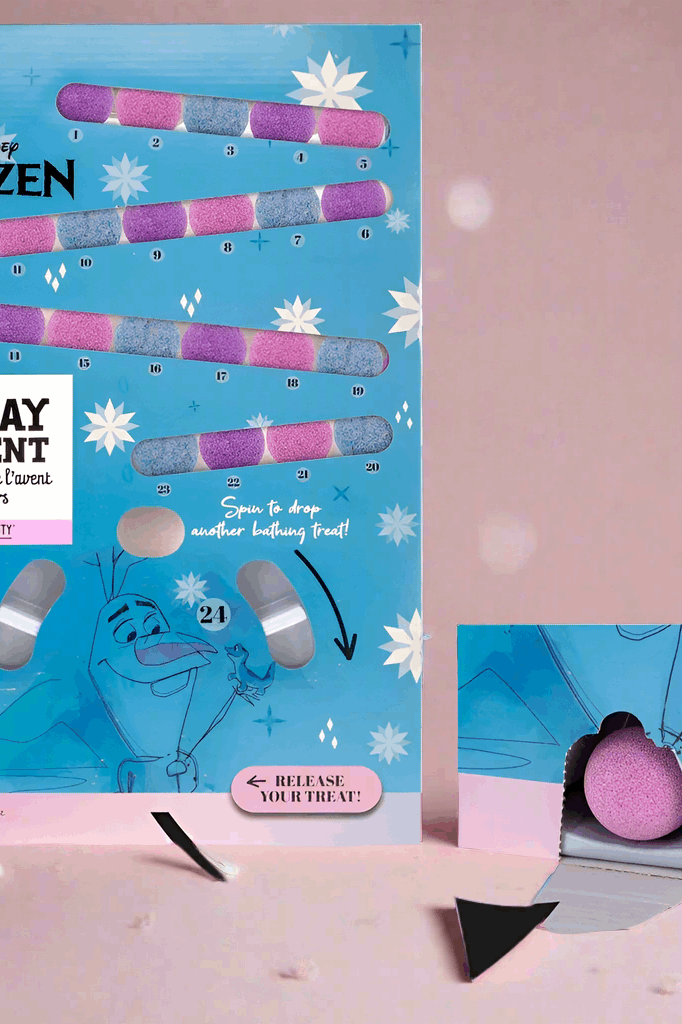 Disney Frozen Bath Fizzer Advent Calendar Advent Calendar by Mad Beauty as seen on celebrities
