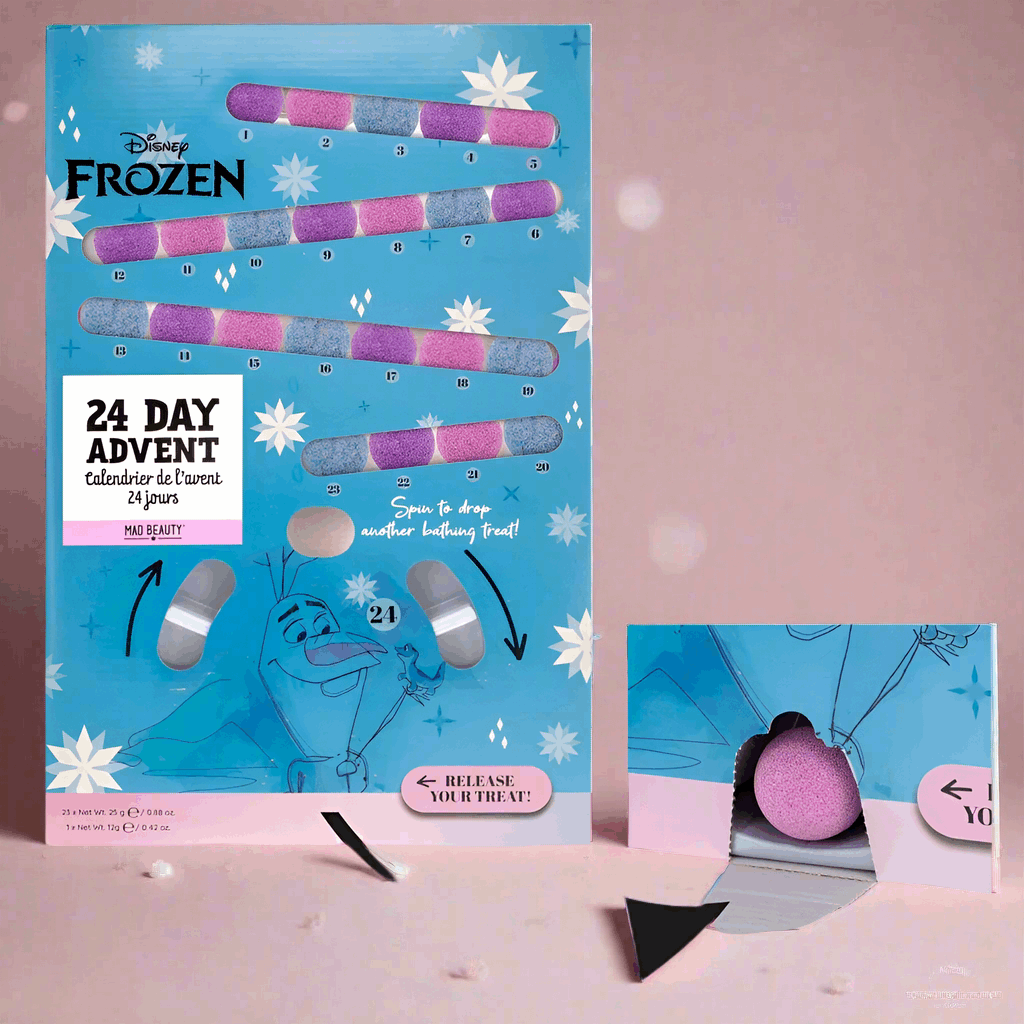 Disney Frozen Bath Fizzer Advent Calendar Advent Calendar by Mad Beauty as seen on celebrities