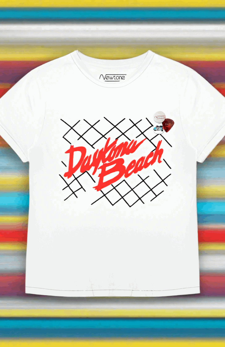 Newtone Daytona Beach Starlight Racing Tee T-Shirt by Newtone as seen on celebrities