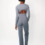 Electric & Rose Ella Ribbed Lounge Pants Trousers by Electric and Rose as seen on celebrities