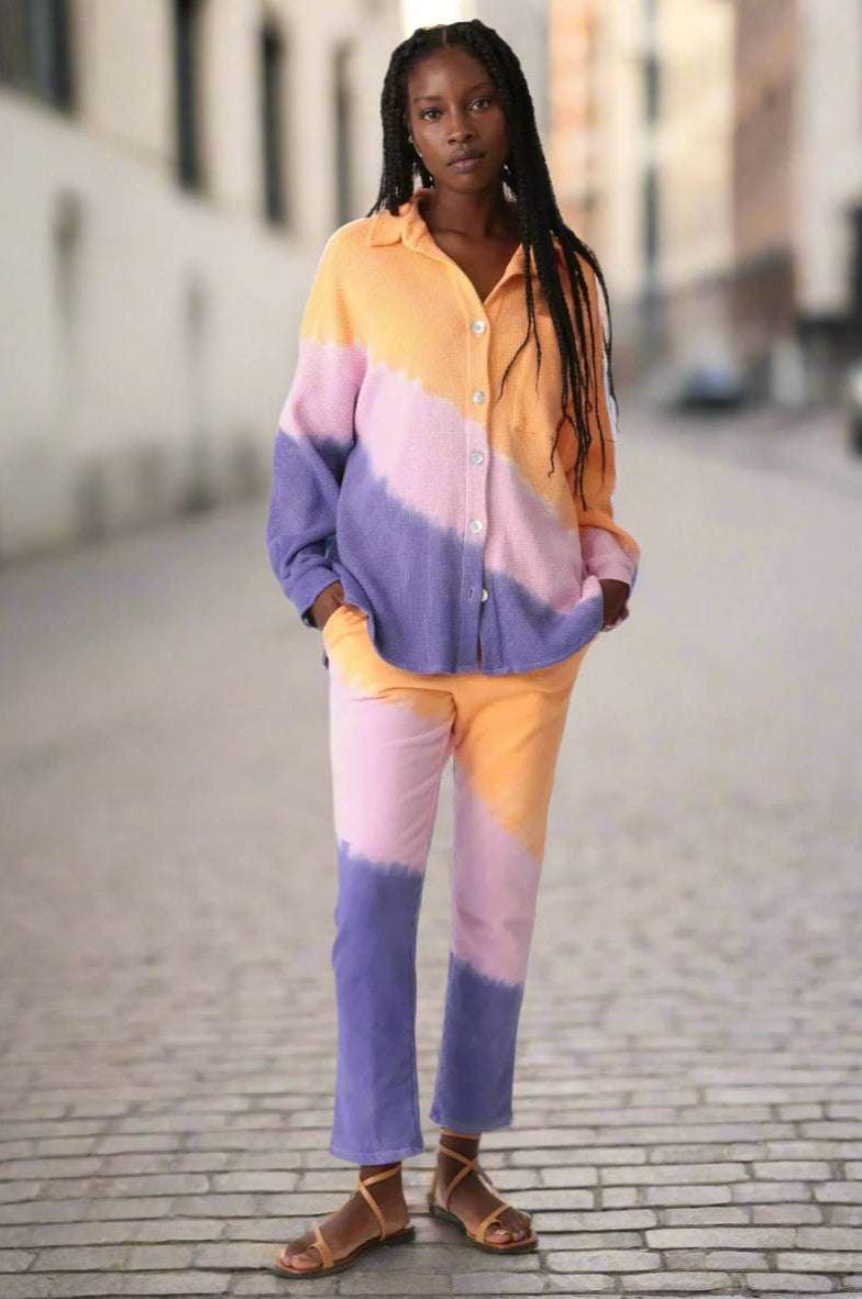 Electric and Rose Boyfriend Thermal Shirt Shirt by Electric and Rose as seen on celebrities