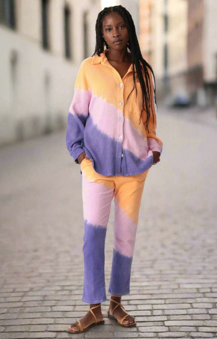 Electric and Rose Boyfriend Thermal Shirt Shirt by Electric and Rose as seen on celebrities