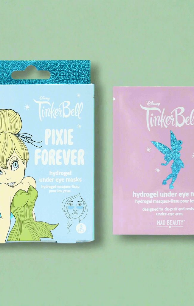 Disney TinkerBell Pixie Perfection Hydrogel Under Eye Patches Eye Pads by Mad Beauty as seen on celebrities
