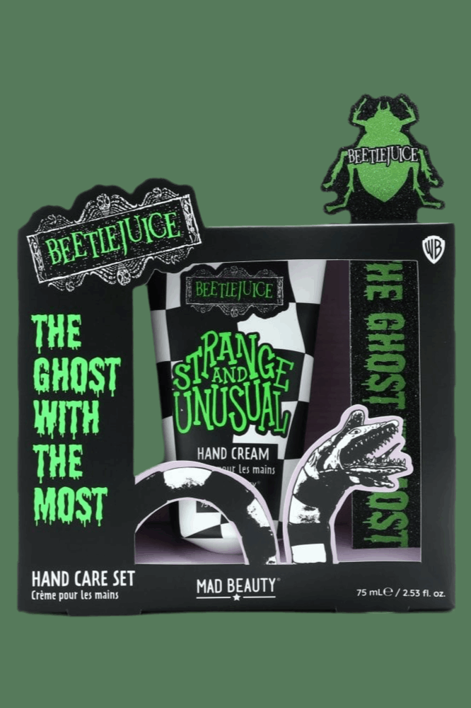 Warner Brothers Beetlejuice Hand Care Set Hand Cream by Mad Beauty as seen on celebrities