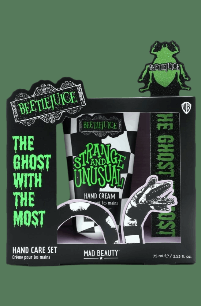 Warner Brothers Beetlejuice Hand Care Set Hand Cream by Mad Beauty as seen on celebrities