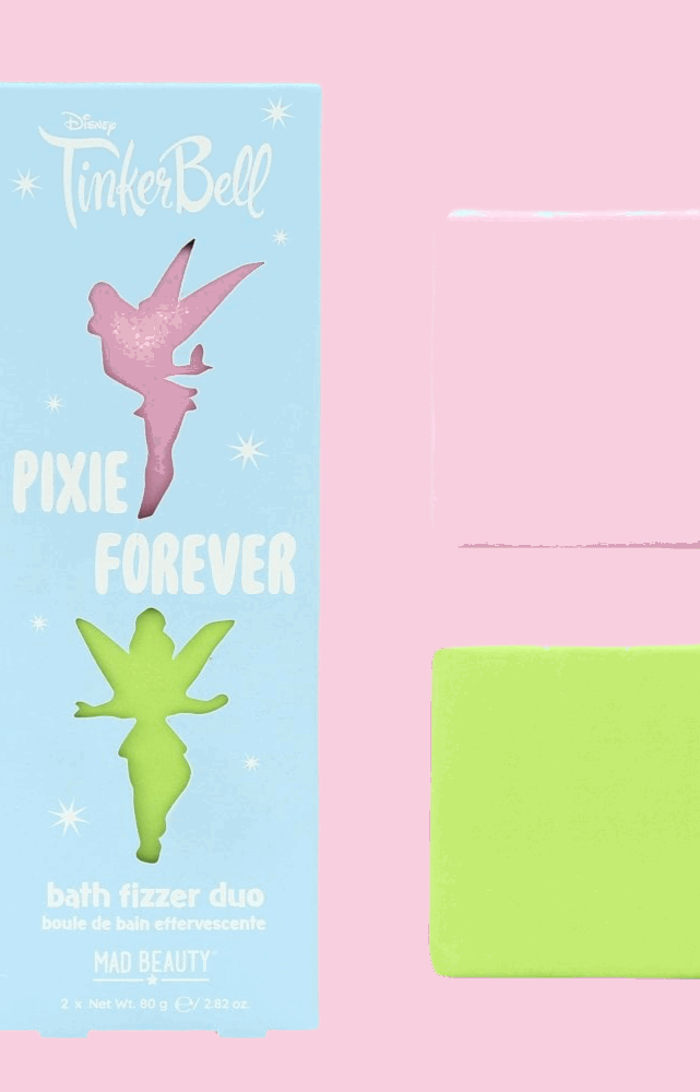 Disney Tinks Pixie Perfection Bath Fizzer Duo Bath Bombs by Mad Beauty as seen on celebrities