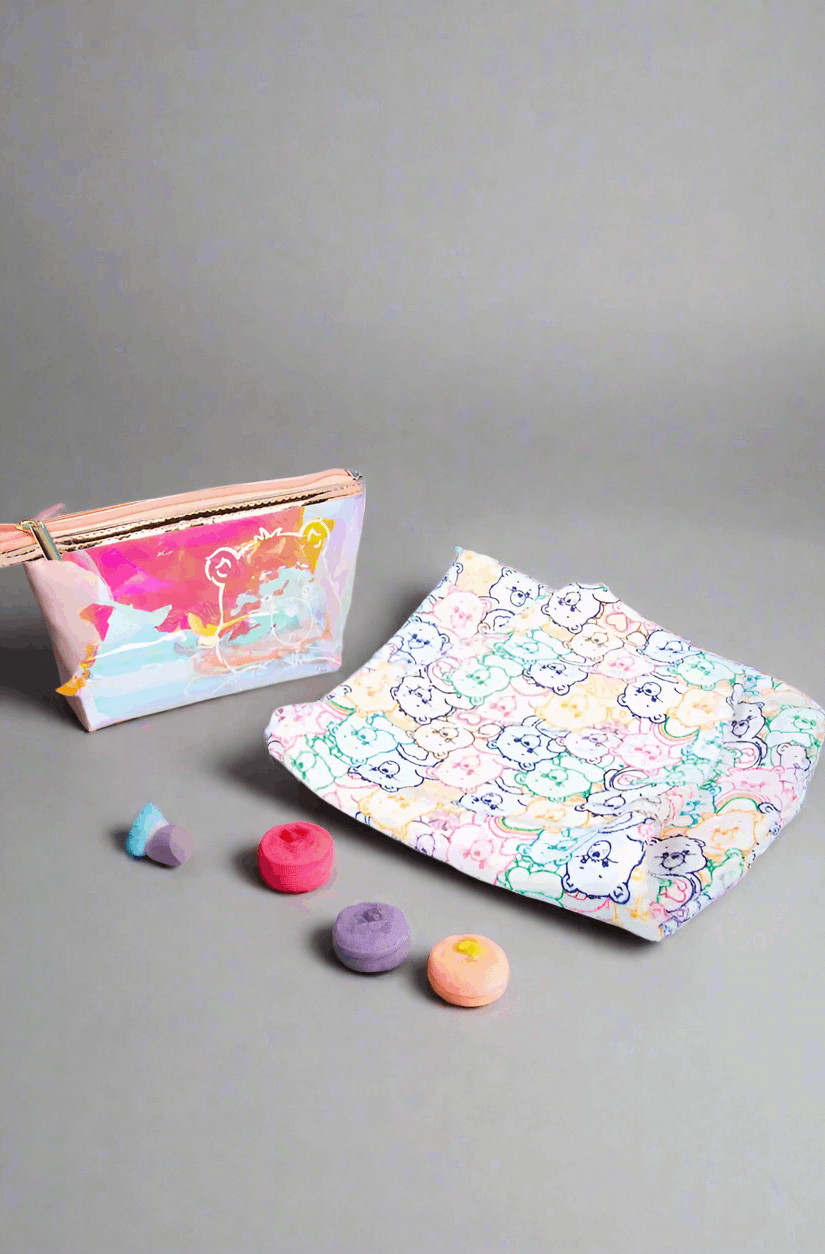 Fizz Creations Care Bears Hair Turban & Cosmetics Bag Set Scarf by Fizz Creations as seen on celebrities