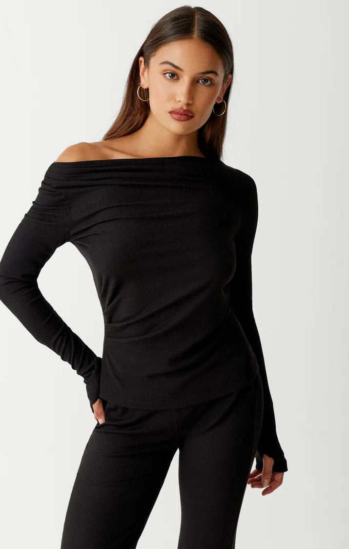 Frankies Bikinis Dahlia Long Sleeve T-Shirt Long Sleeved Top by Frankies Bikinis as seen on celebrities