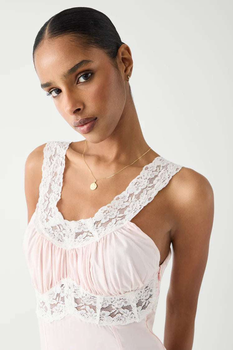 Frankies Bikinis Dakota Maxi Dress in Sweet Dreams Maxi Dress by Frankies Bikinis as seen on celebrities