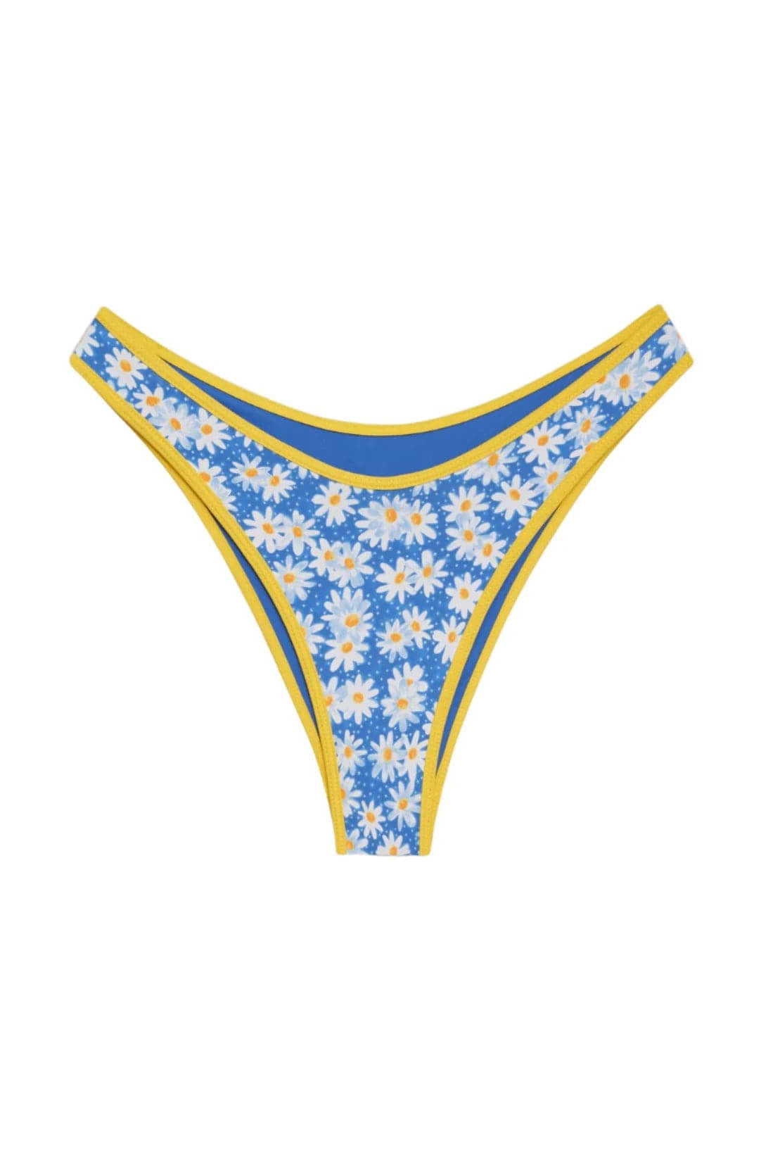 Frankies Bikinis Dove Classic Bikini Bottom in Blue Daisy Bikini Top by Frankies Bikinis as seen on celebrities