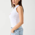 Frankies Bikinis Starlight Cotton Tee Top by Frankies Bikinis as seen on celebrities