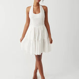 Frankies Bikinis Tulsa Halter Midi Dress as seen on Malin Andersson Maxi Dress by Frankies Bikinis as seen on celebrities