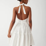 Frankies Bikinis Tulsa Halter Midi Dress as seen on Malin Andersson Maxi Dress by Frankies Bikinis as seen on celebrities