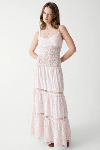 Buy Frankies Bikinis Vineyard Crochet Floral Maxi Dress Online - UK Stockist
