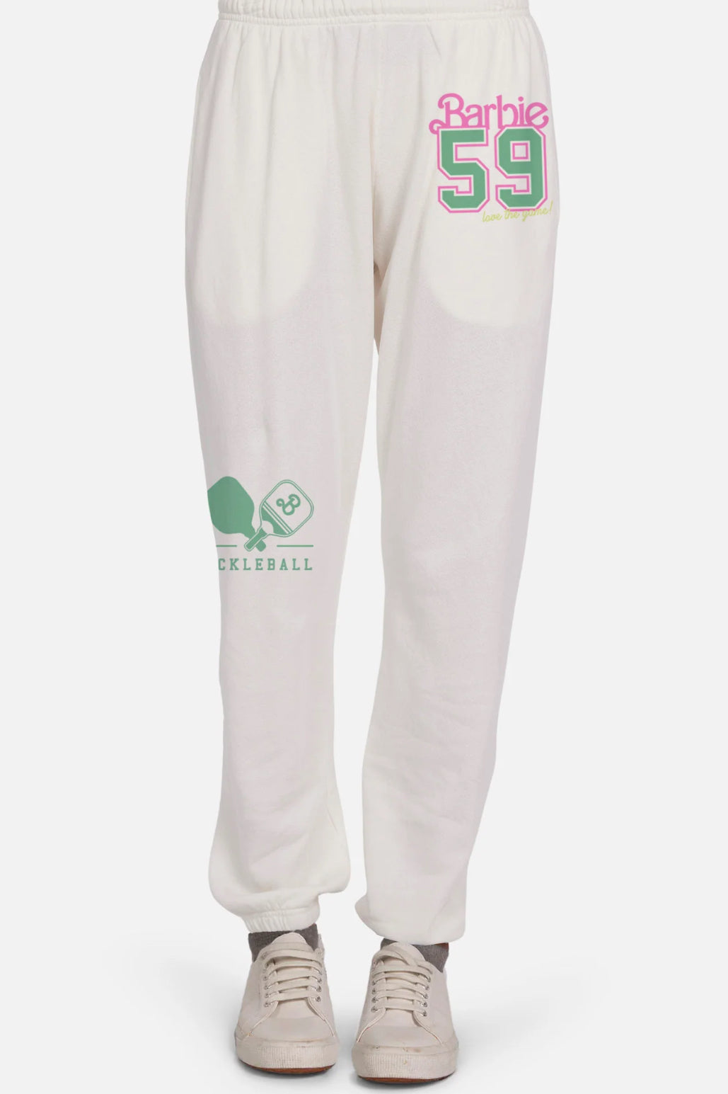 Lauren Moshi Chantria Barbie Pickleball Sweatpants Sweatpants by Lauren Moshi as seen on celebrities