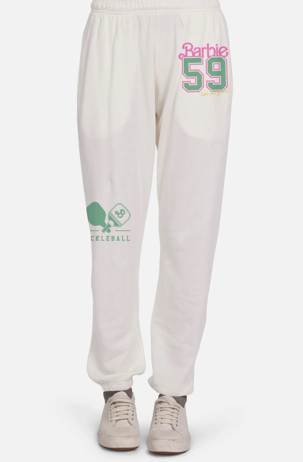 Lauren Moshi Chantria Barbie Pickleball Sweatpants Sweatpants by Lauren Moshi as seen on celebrities
