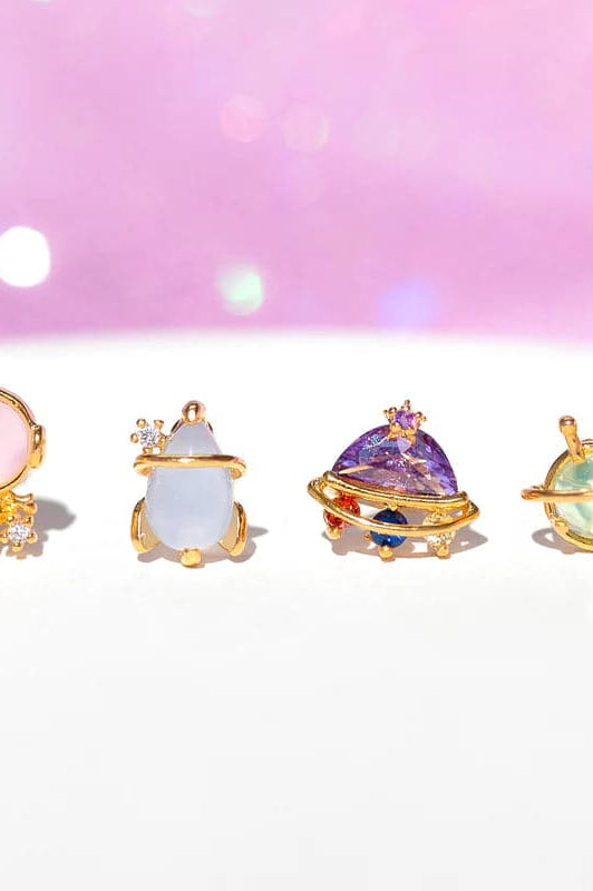 Girls Crew Blast Off Earring Stud Set Earrings by Girls Crew as seen on celebrities