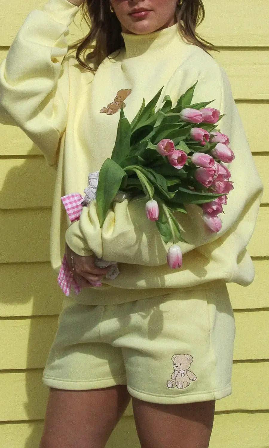 Happy Camp3r Banana Camp3y Mockneck Sweater