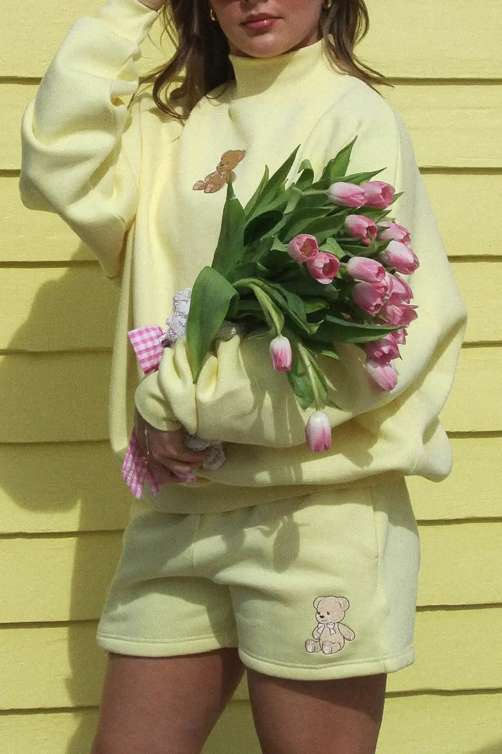 Happy Camp3r Banana Camp3y Mockneck Sweater