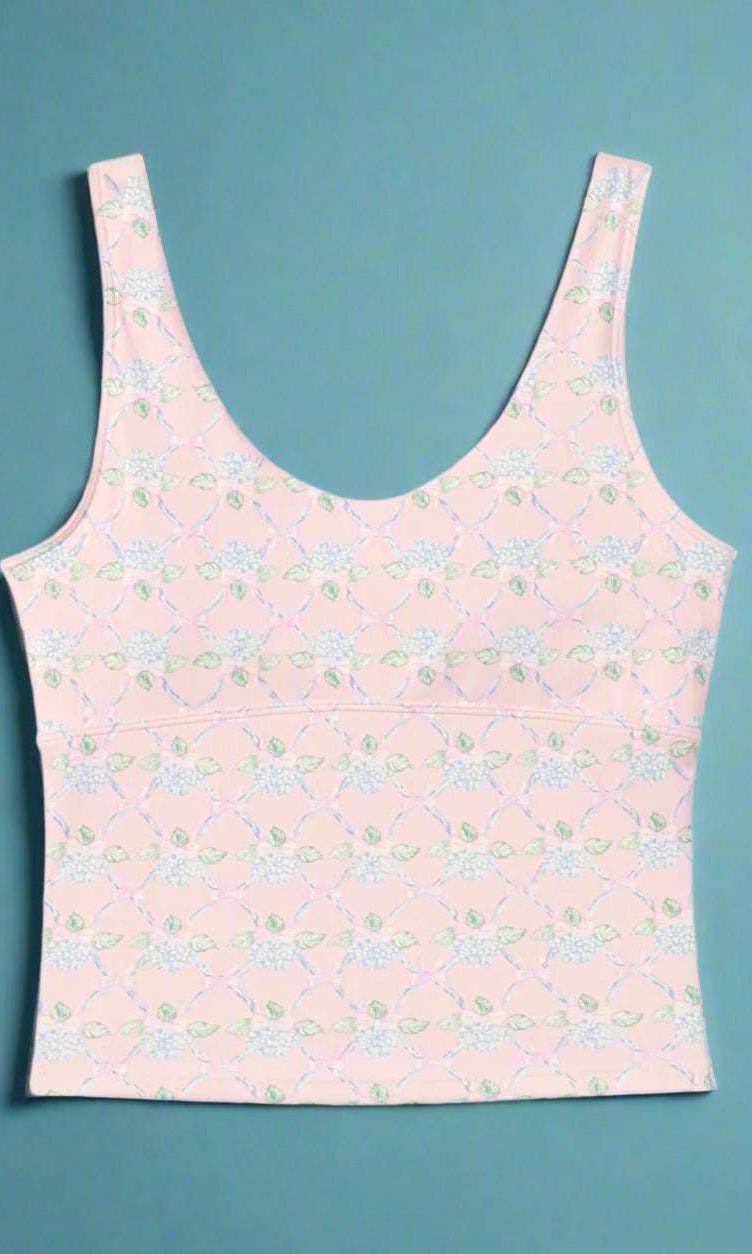 Happy Camp3r Ribboned Dreams Athleisure Tank Top