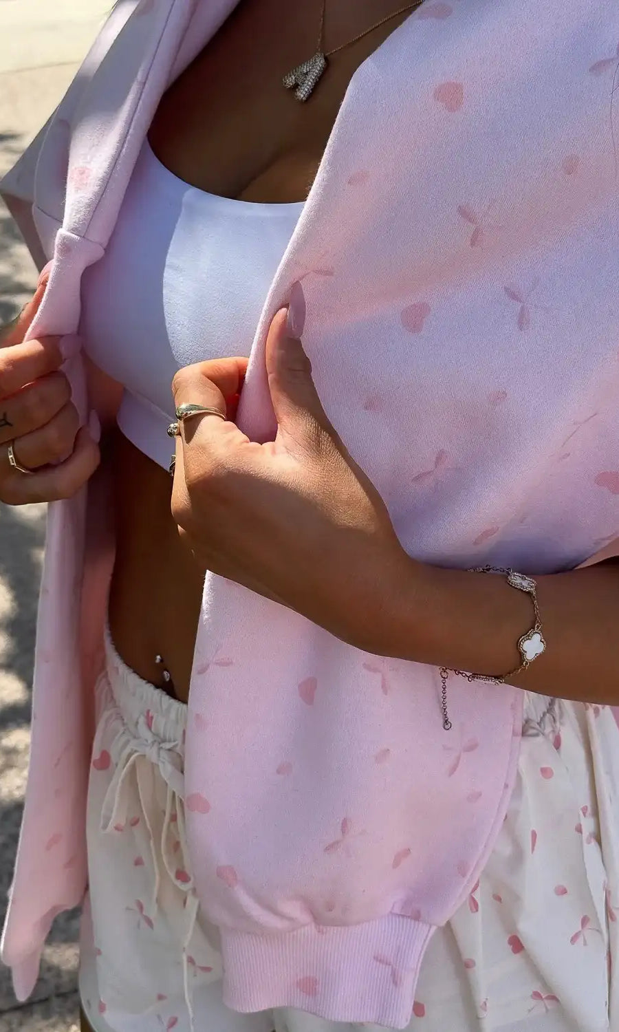 Happy Camp3r Sugar Petals Crewneck Sweater