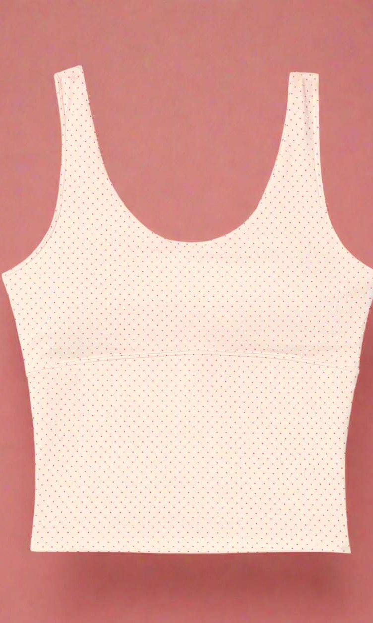 Happy Camp3r Whispering Dots Athleisure Tank Top