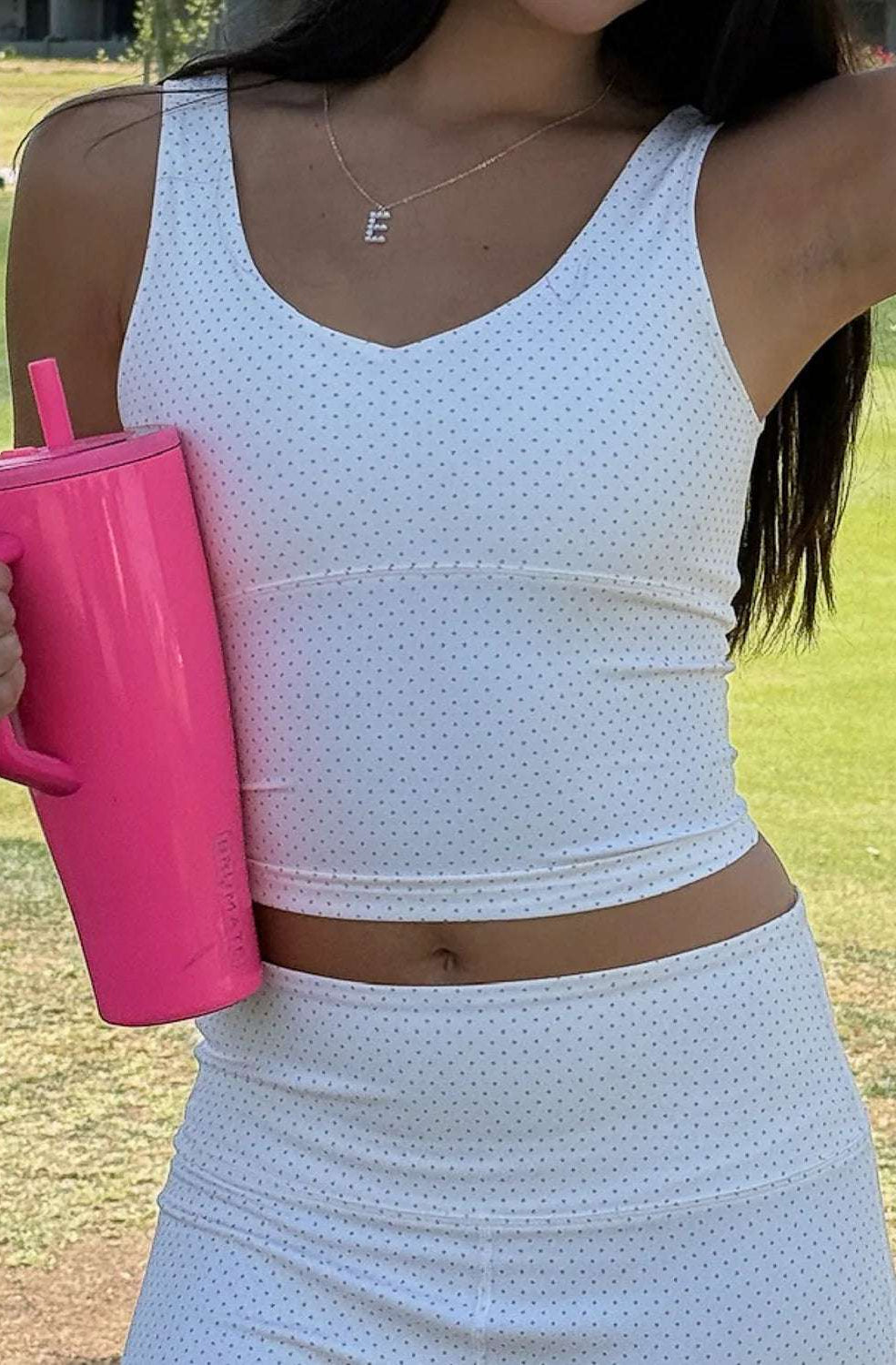 Happy Camp3r Whispering Dots Athleisure Tank Top