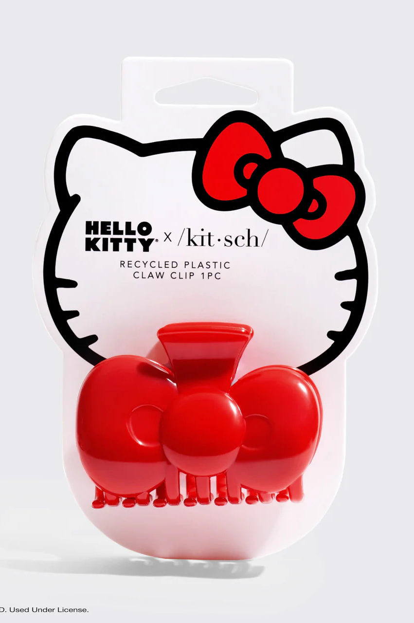 Hello Kitty x Kitsch Recycled Plastic Bow Shape Claw Clip Hair Band by Kitsch as seen on celebrities
