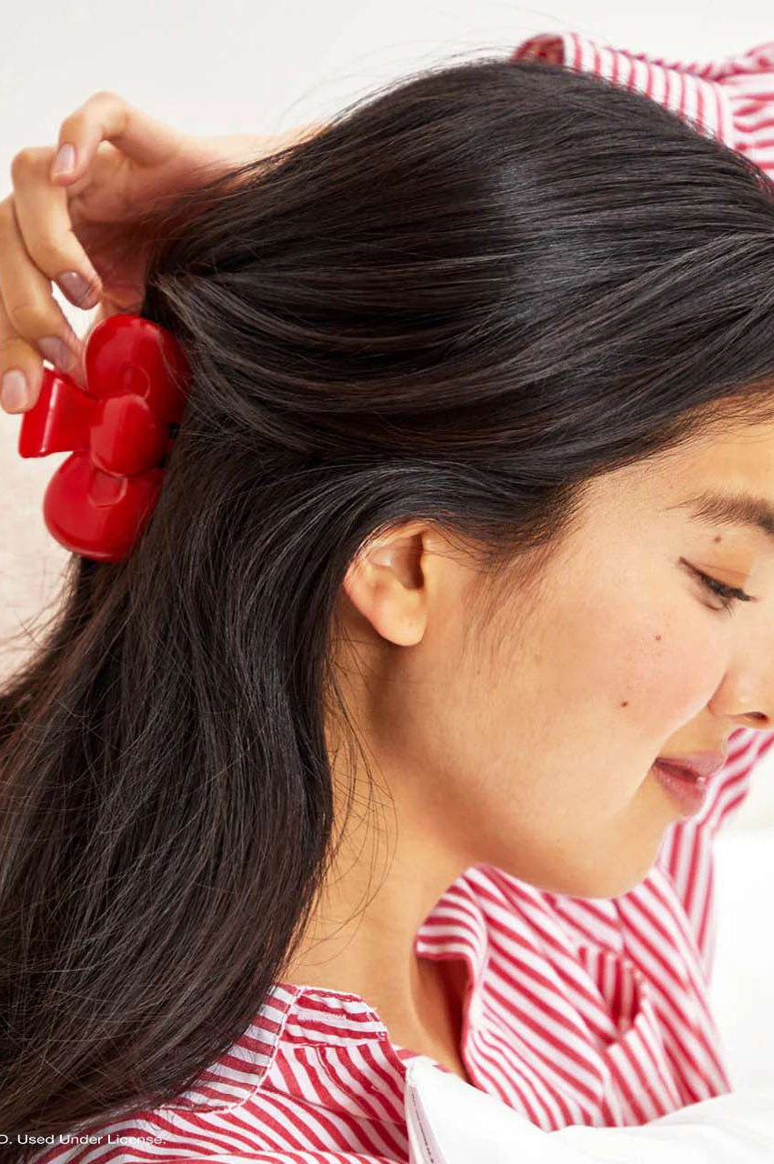Hello Kitty x Kitsch Recycled Plastic Bow Shape Claw Clip Hair Band by Kitsch as seen on celebrities