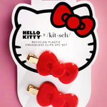 Hello Kitty x Kitsch Recycled Plastic Creaseless Clips 2pc Set Hair Band by Kitsch as seen on celebrities