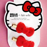 Hello Kitty x Kitsch Recycled Plastic Creaseless Clips 2pc Set Hair Band by Kitsch as seen on celebrities