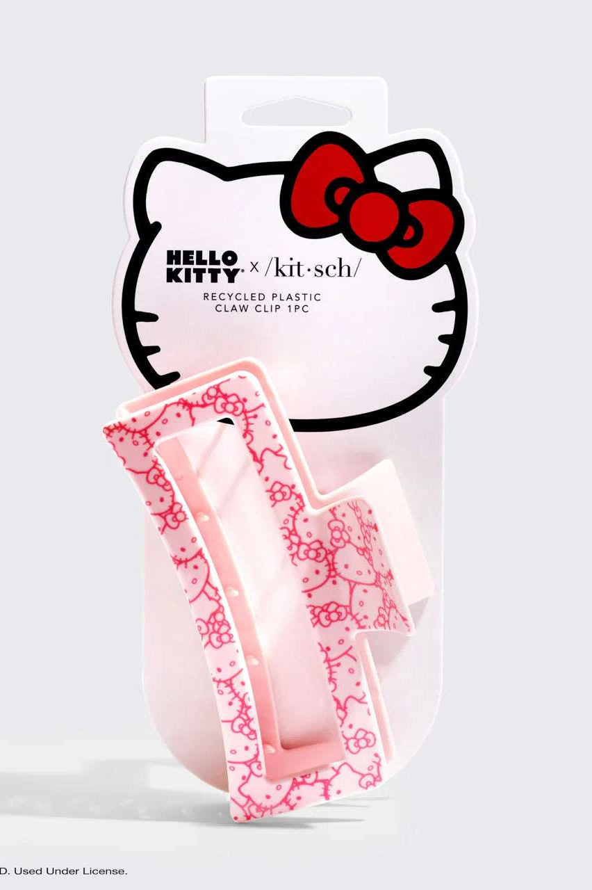 Hello Kitty x Kitsch Recycled Plastic Jumbo Open Shape Claw Clip Hair Band by Kitsch as seen on celebrities