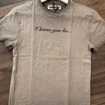 The Ragged Priest Liar Slogan Tee T-Shirt by The Ragged Priest as seen on celebrities