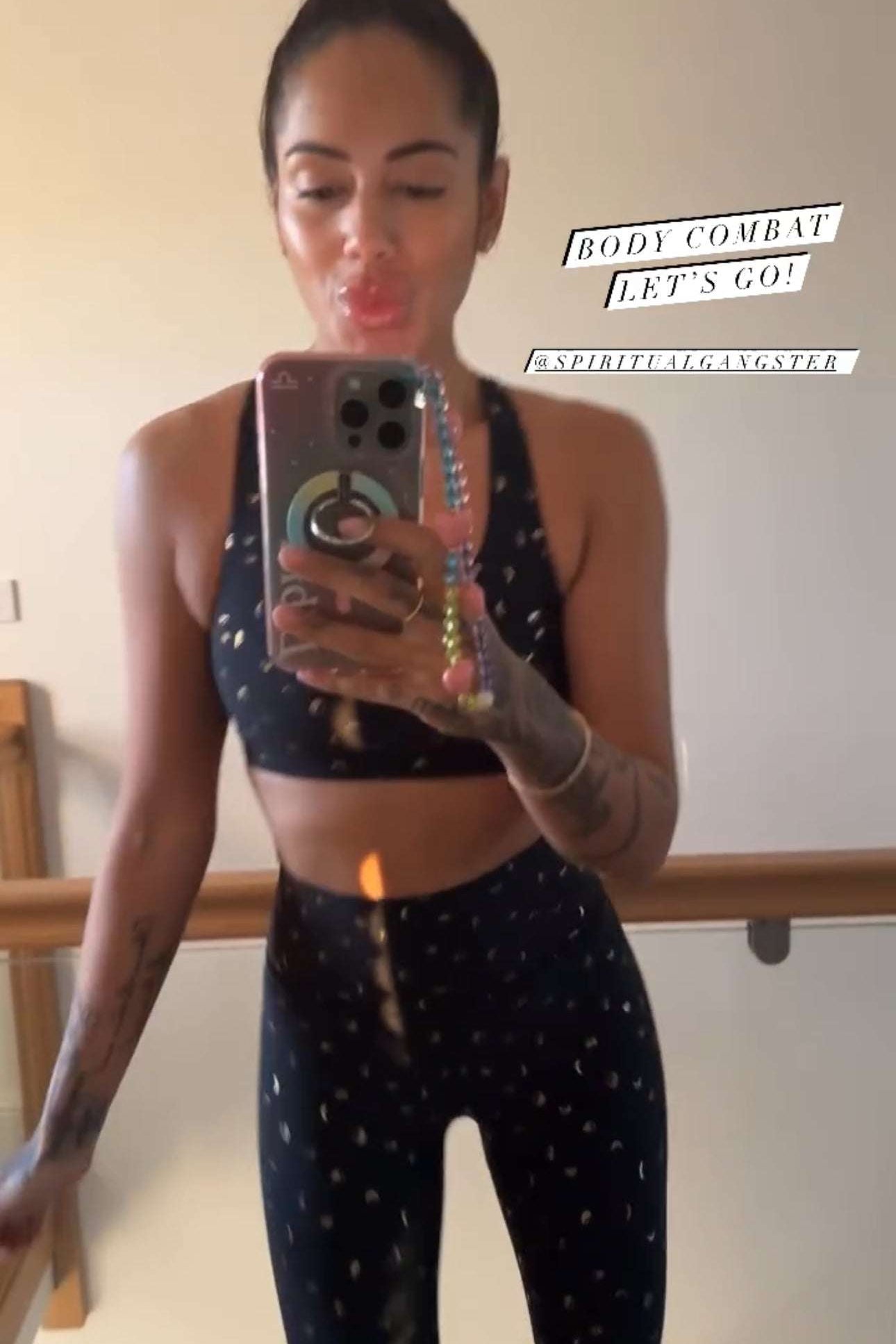 Spiritual Gangster Studio Dream Tech Sports Bra as seen on Malin Andersson Sports Bra by Spiritual Gangster as seen on celebrities