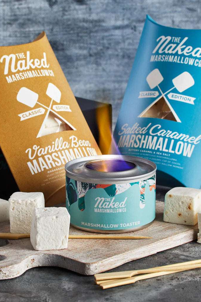 Marshmallow Toasting Kit Gifts by Naked Marshmallow as seen on celebrities